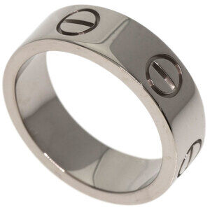 CARTIER 18k Silver Love Ring #49